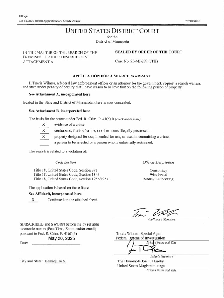 Feeding Our Fraud Search Warrant and Affidavit | PDF