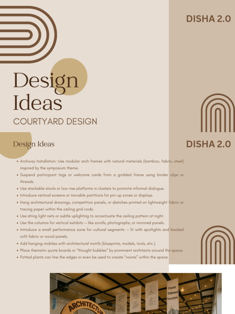 Courtyard Design Ideas for DISHA 2.0 | PDF