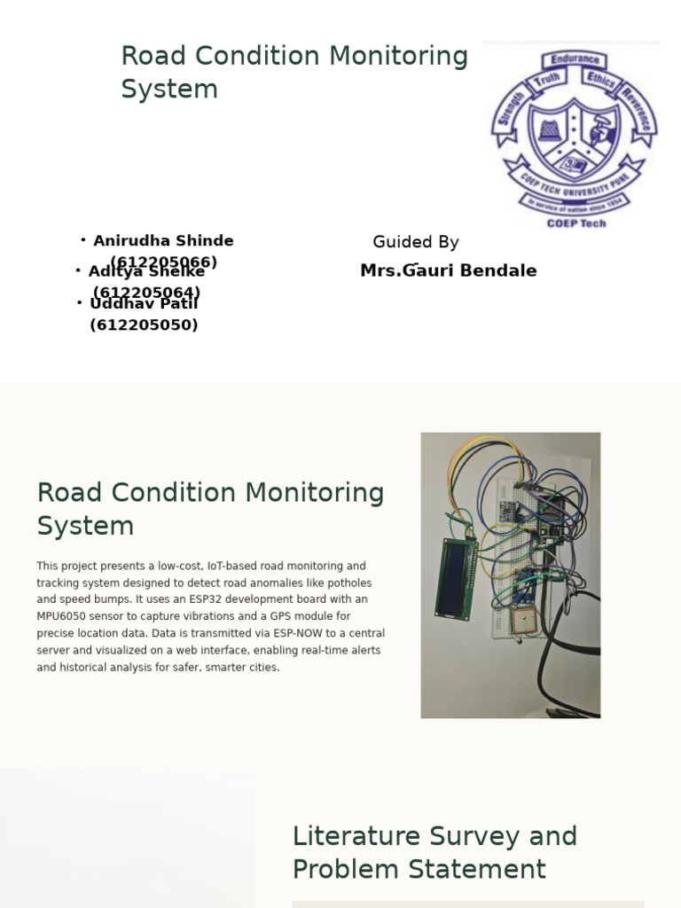 IoT-Based Road Condition Monitoring System | PDF | Global Positioning ...