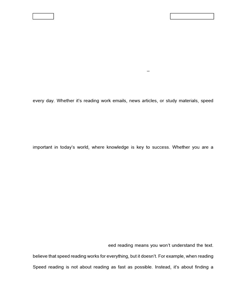 Speed Reading Passages | PDF | Honey Bee | Speed Reading