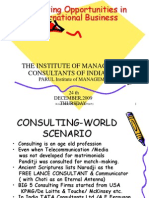 Consulting Opportunities in International Business