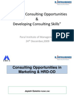 Emerging Consulting Opportunities &amp; Developing Consulting Skills