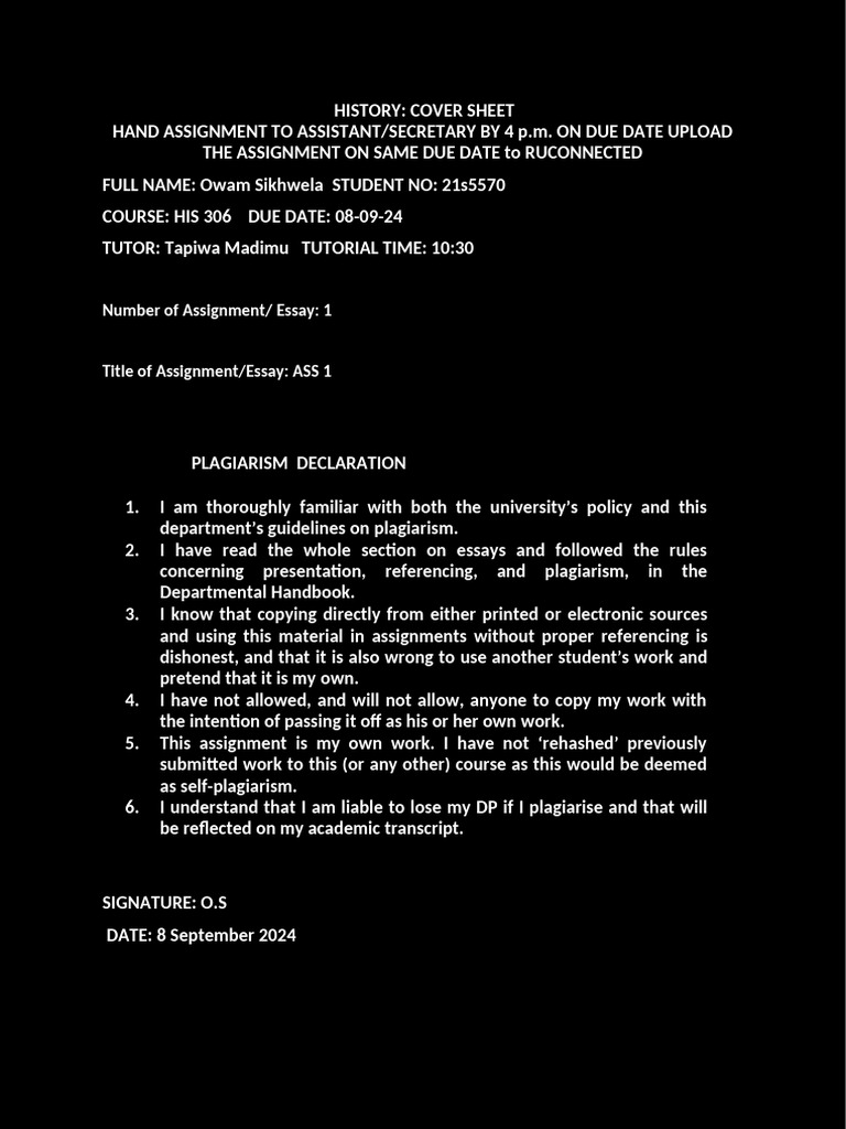 His 08 Sept Final | PDF | Kenya | Economic Inequality