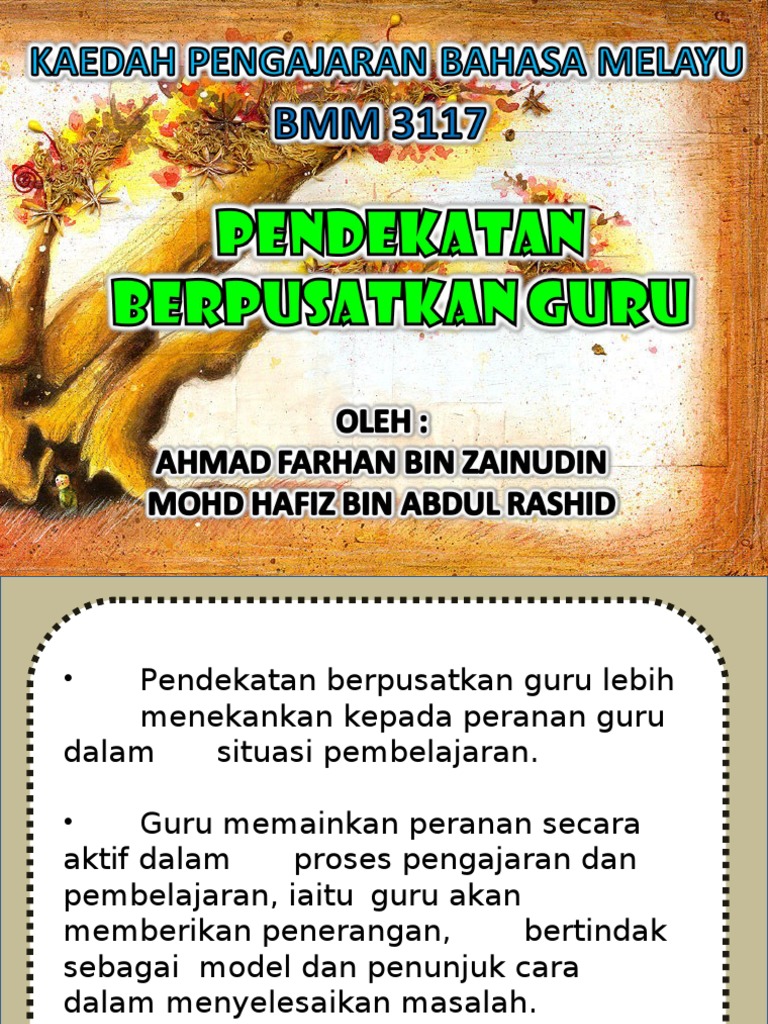 Pendekatan Berpusatkan Guru Pdf