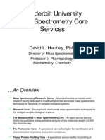 Vanderbilt University Mass Spectrometry Core Services