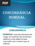 Concordância Nominal