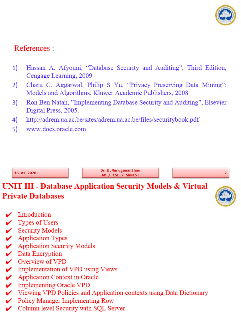 Database Security Models Overview | PDF | Databases | Web Application