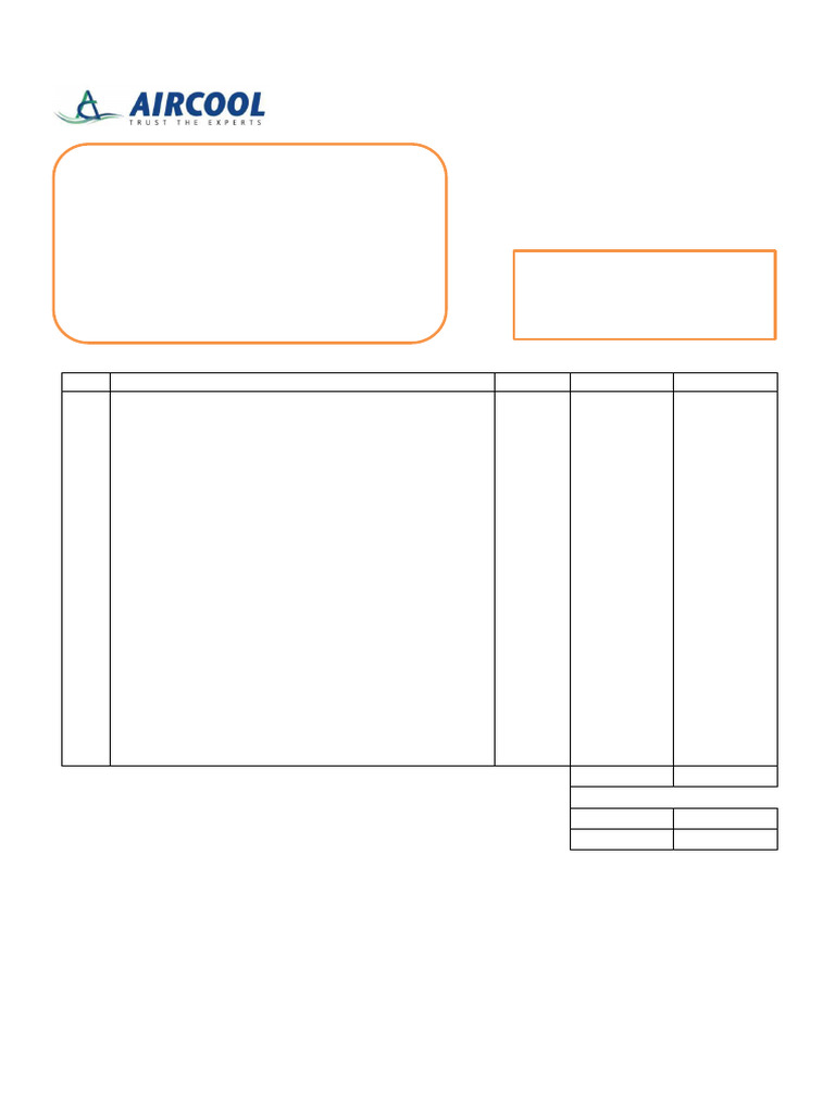 Aircool Aircon Invoice for UES Holdings | PDF | Payments | Cheque
