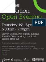 HE Open Evening Flyer