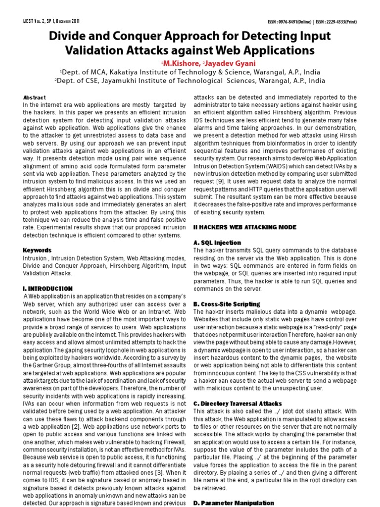 Efficient Intrusion Detection for Web Apps | PDF | Http Cookie | Web Page