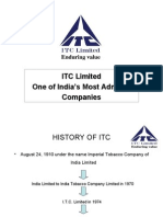 ITC Limited One of India's Most Admired Companies