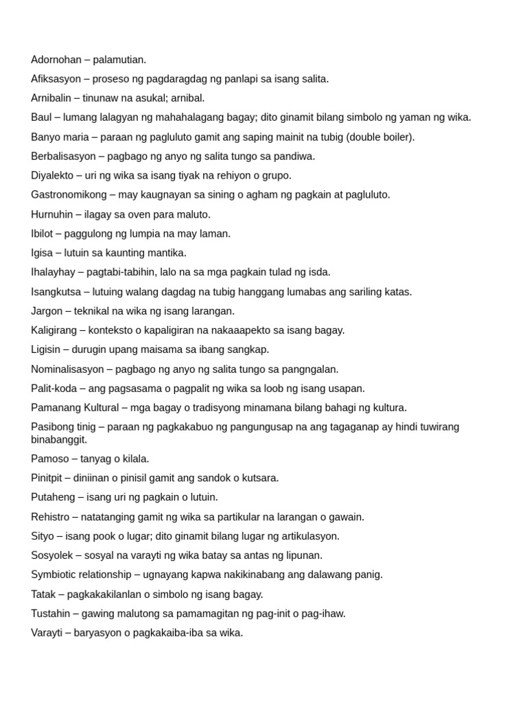 Talasalitaan | PDF