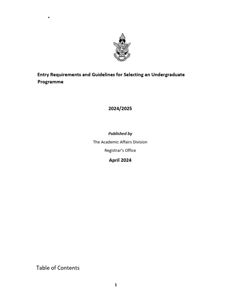 KNUST CHEMICAL ENGINEERING CUT OFF POINT visual data 2