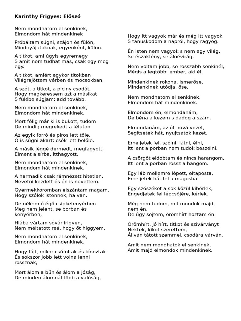 Karinthy Frigyes | PDF