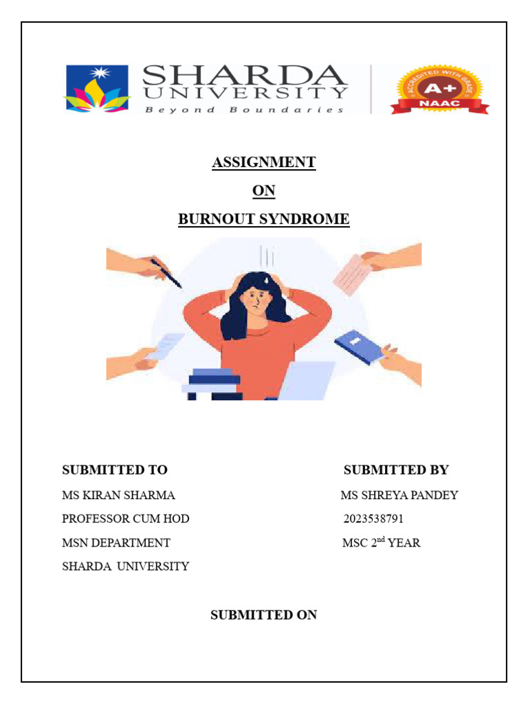 Understanding Burnout Syndrome in Nursing | PDF | Occupational Burnout ...