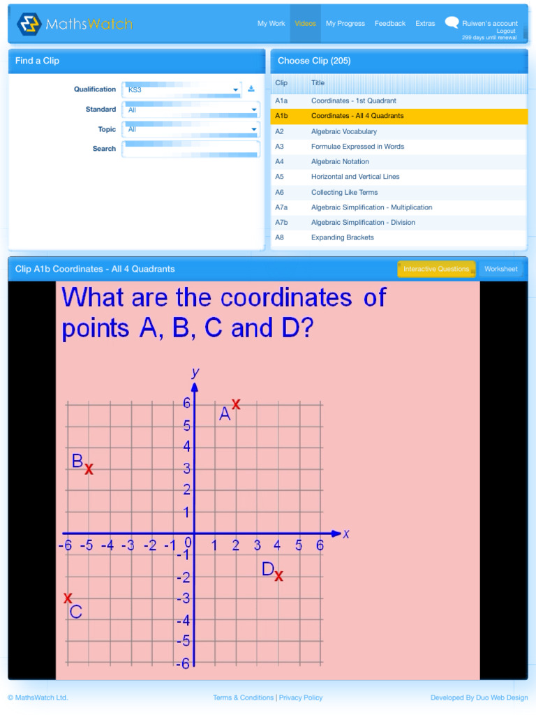 A1b Coordinates in All Quadrants | PDF