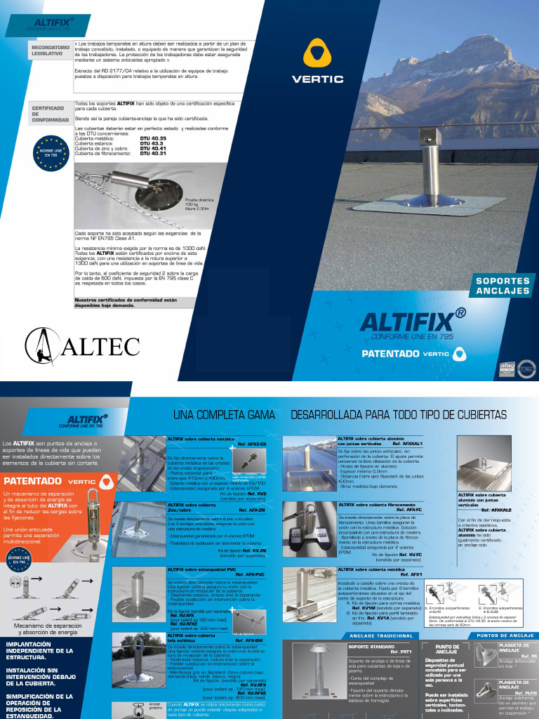 Vertic Altifix Informacion Tecnica | PDF