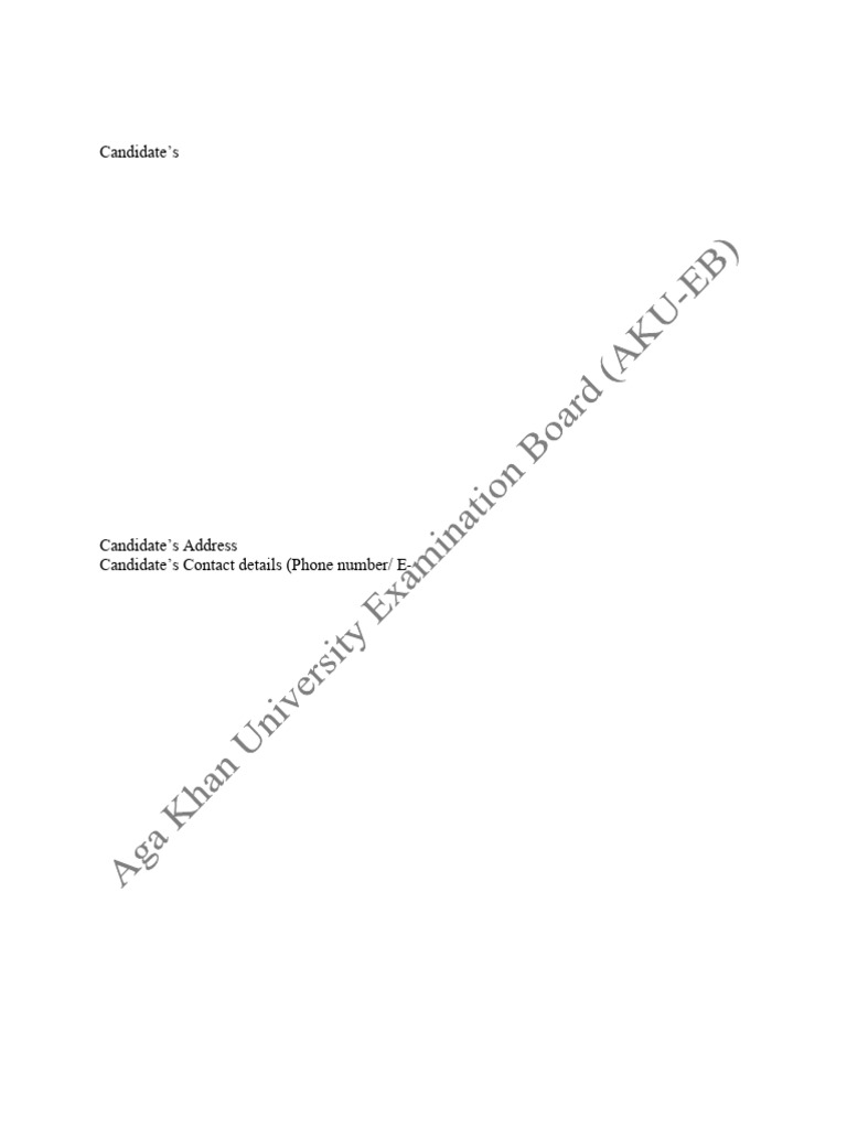 Format of Personal Statement Letter | PDF