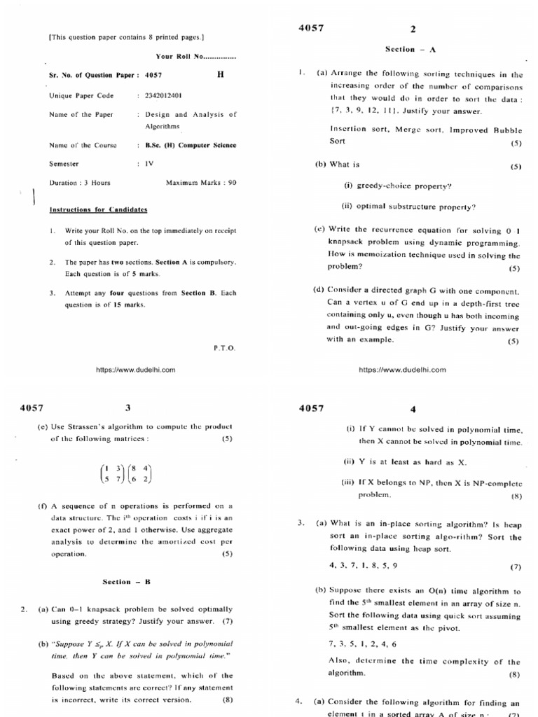 Daa Pyq 5 | PDF