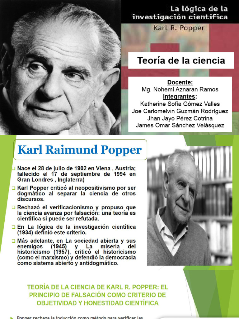 Grupo 03 - Teoría de La Ciencia de Karl R. Popper-1 | PDF