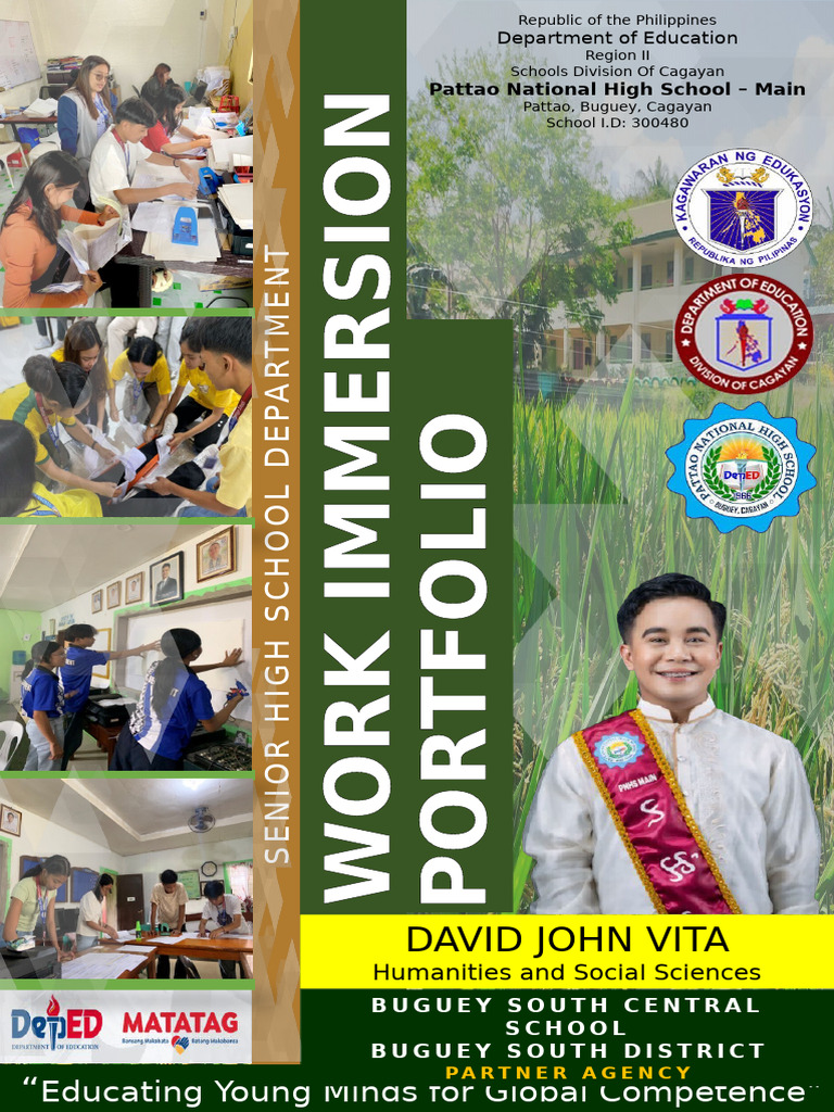 Work Immersion Portfolio Overview | PDF