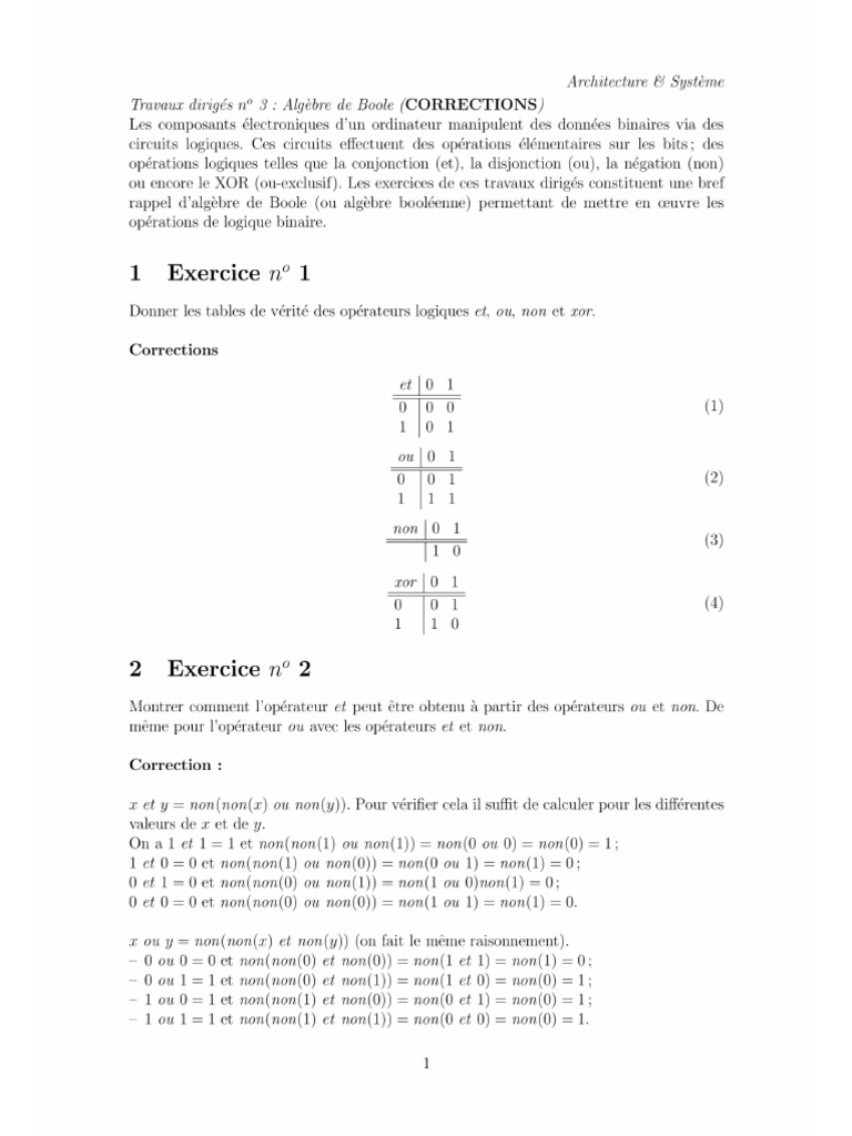 TD 3 - Correction | PDF