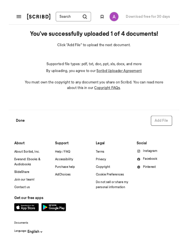 Upload Documents to Scribd Easily | PDF