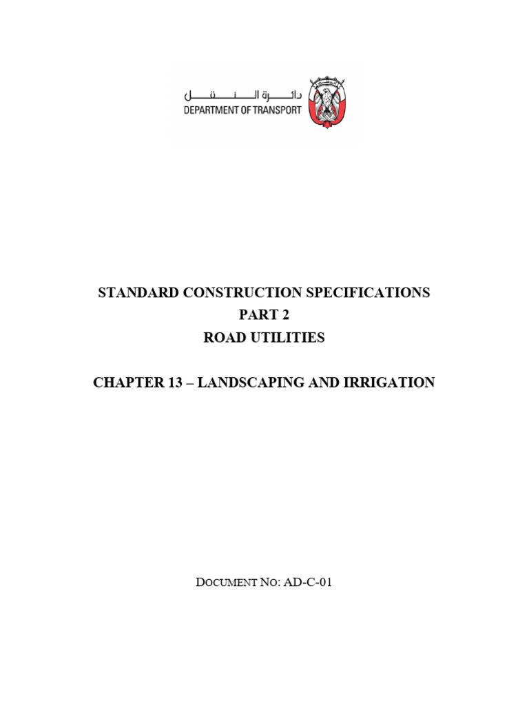 Landscaping and Irrigation Standards | PDF | Soil | Irrigation