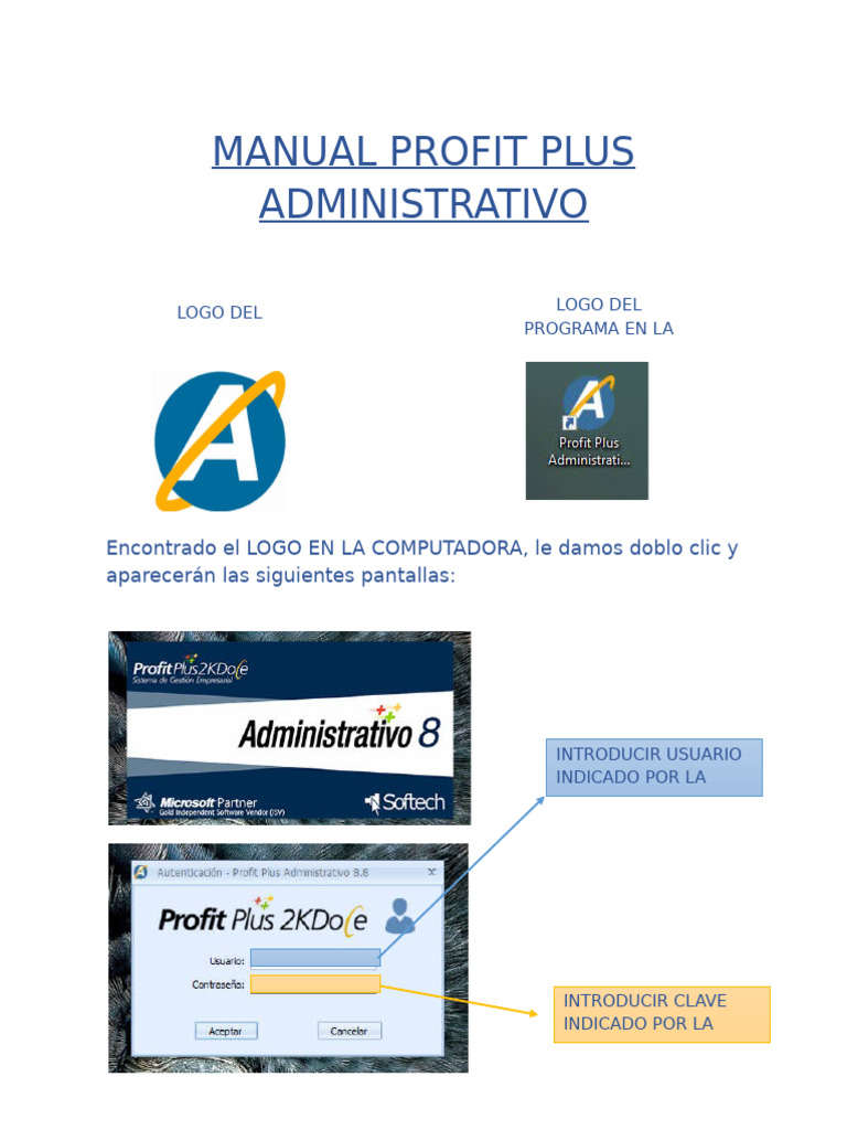Guía de Uso del Programa Profit Plus | PDF