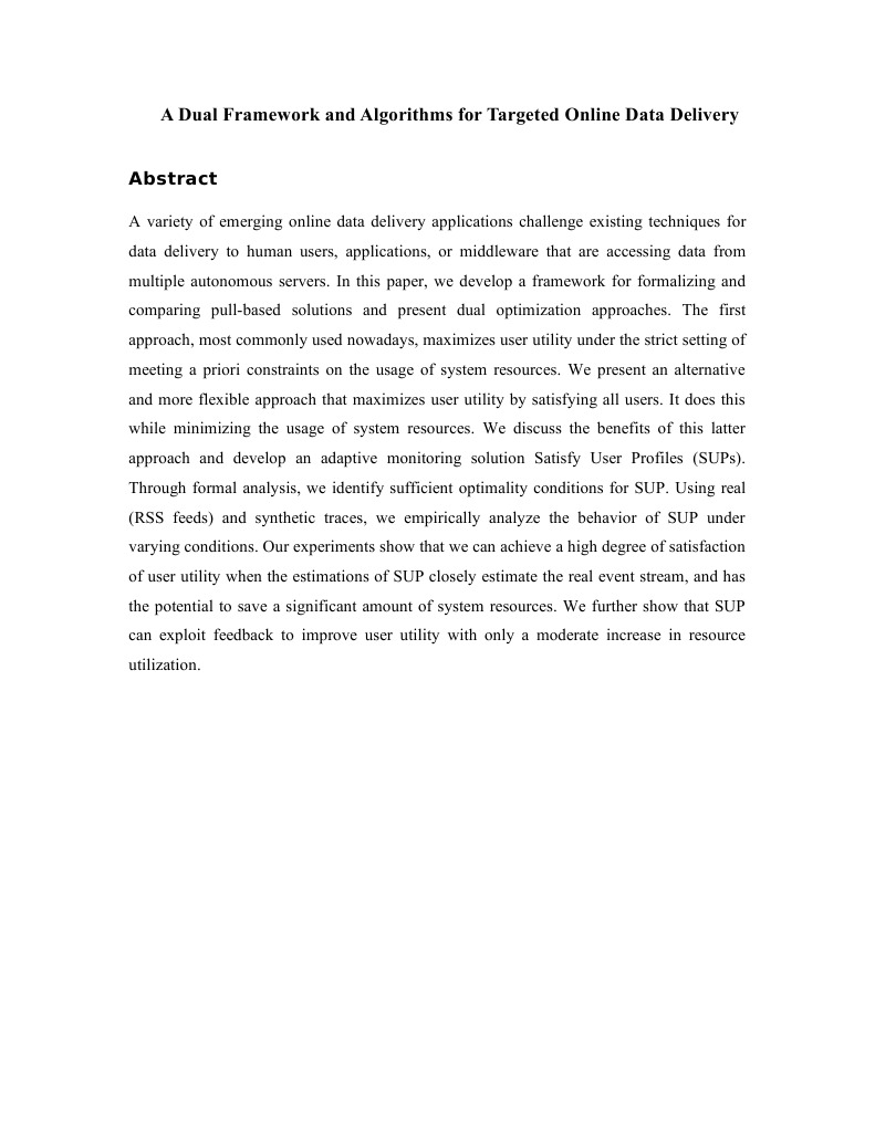 Data Delivery Optimization Framework | PDF