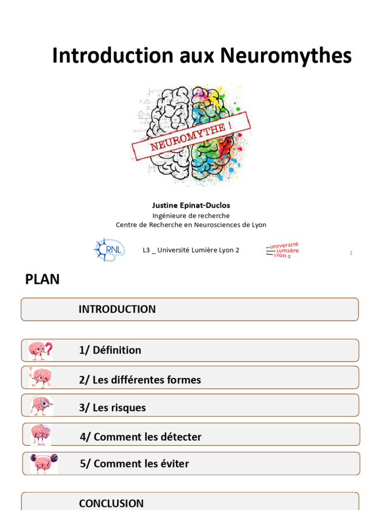Définition des Neuromythes | PDF | Neuroscience | Apprentissage