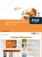 Capability Presentation March, 2012: TCI Supply Chain Solutions