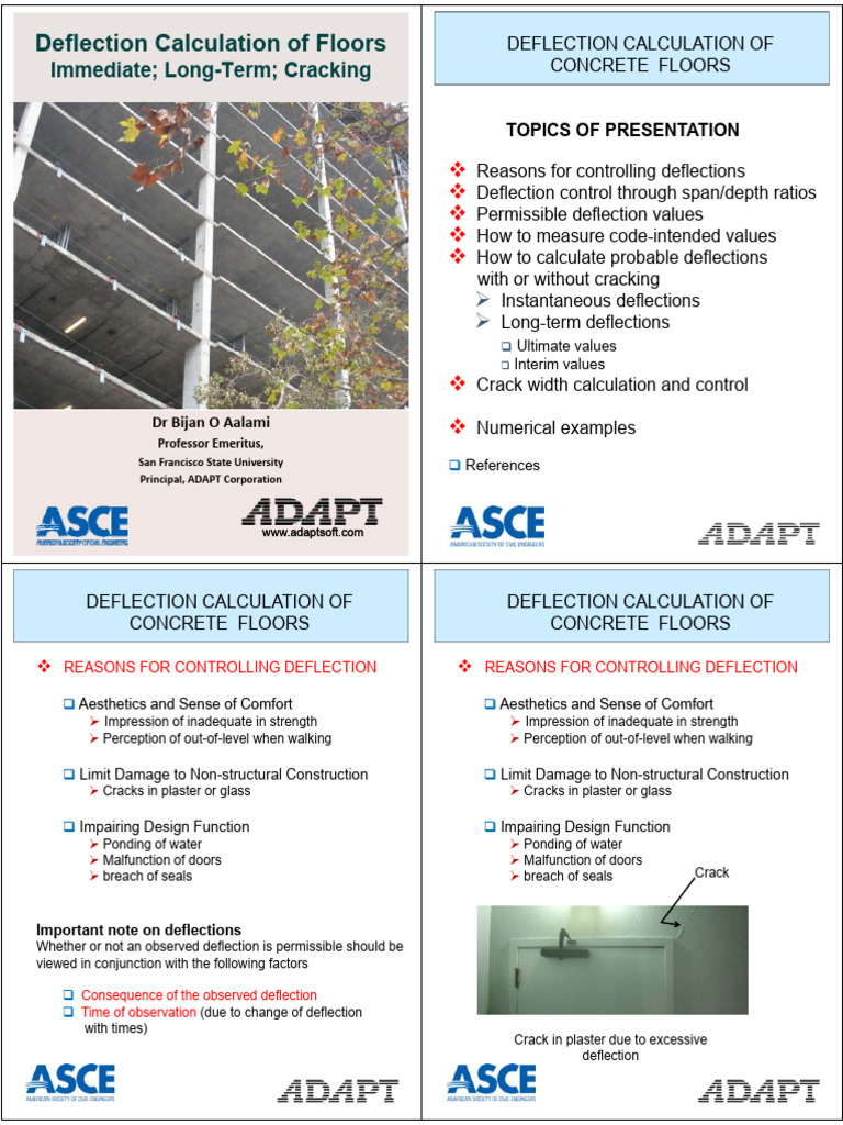 Deflection Calculations of Floors | PDF | Young's Modulus | Beam ...