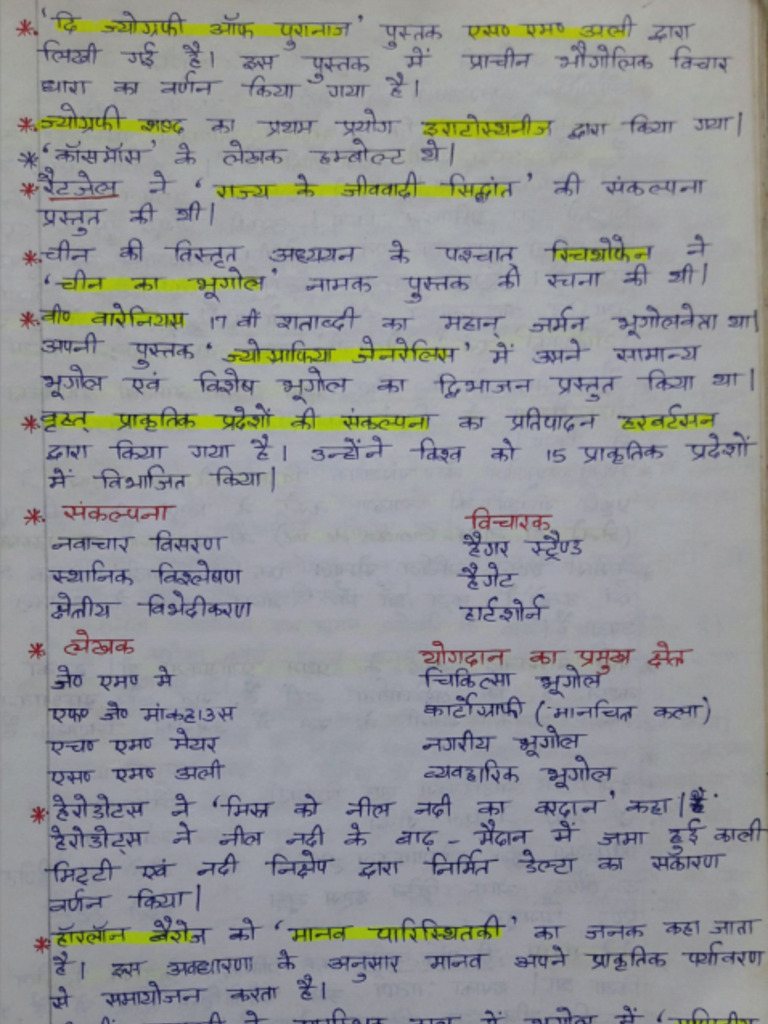 Geography Notes For Ugc Net JRF | PDF