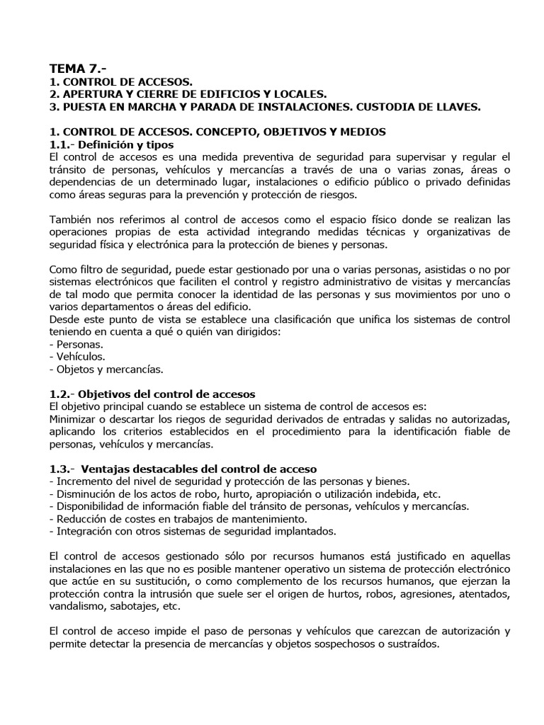 Control de Accesos y Custodia de Llaves | PDF | Ascensor | Cambiar
