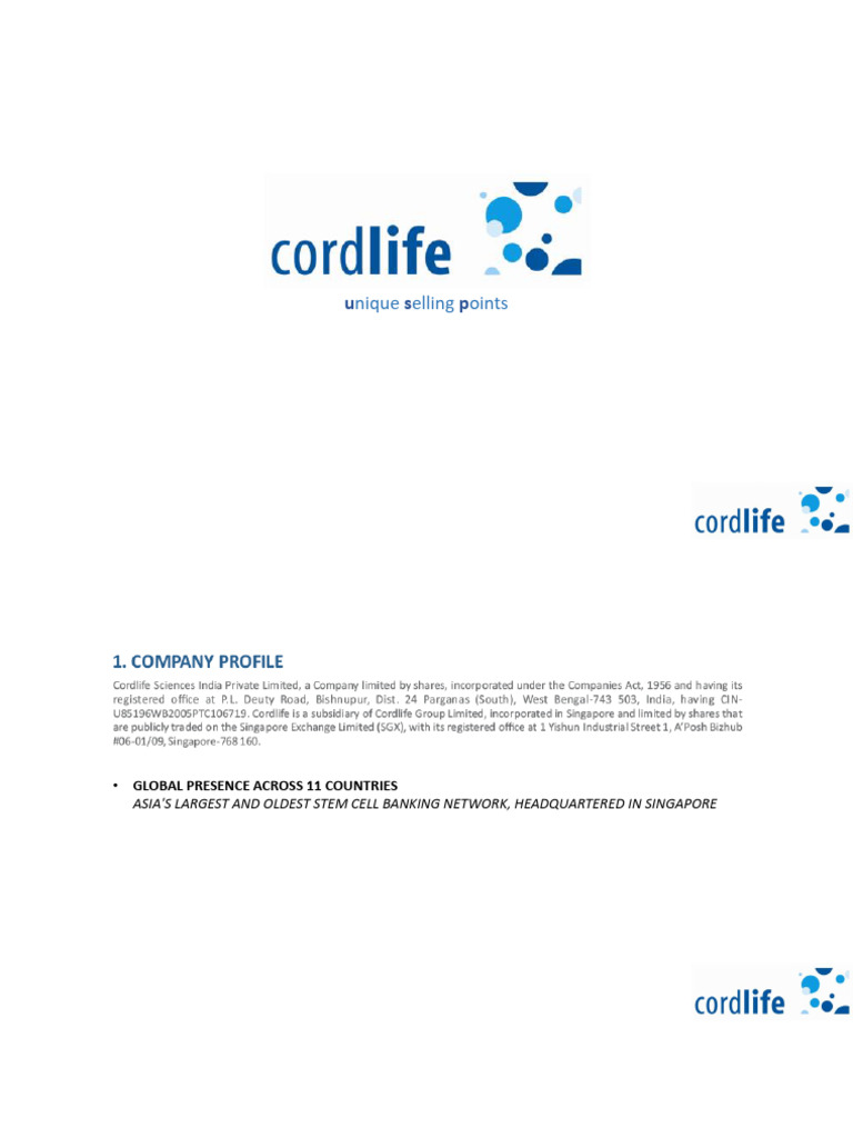 Unique Selling Points of Cord Blood Banking | PDF | Medical Specialties
