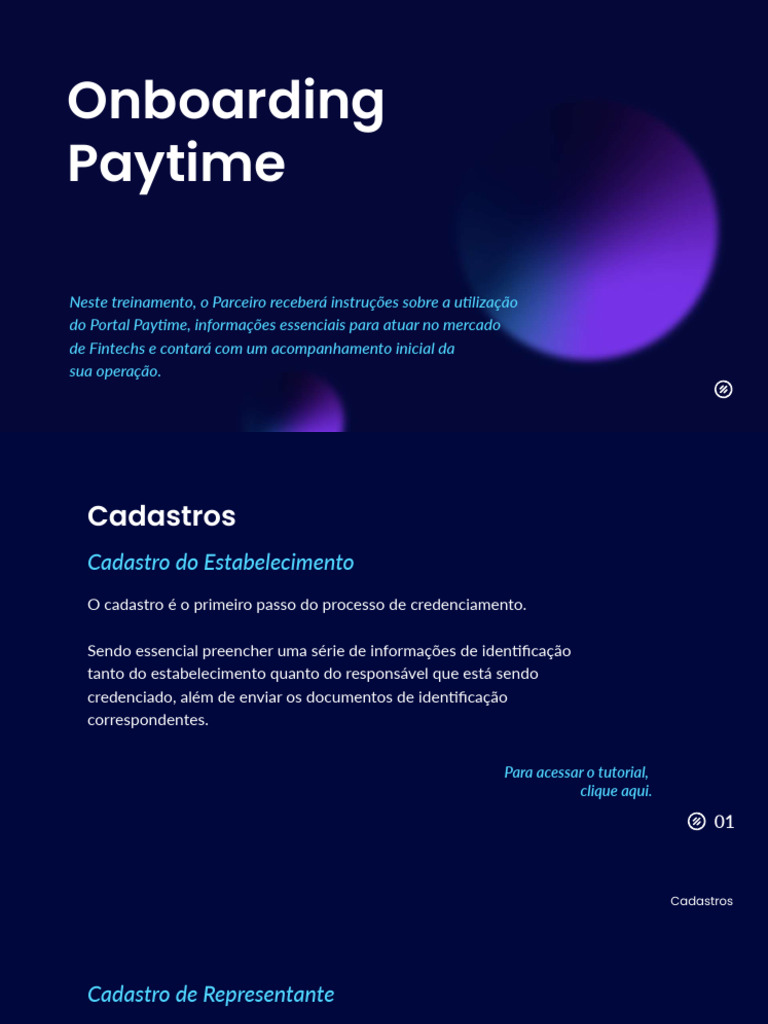 Guia Completo de Onboarding Paytime | PDF | Aplicativo para celular ...