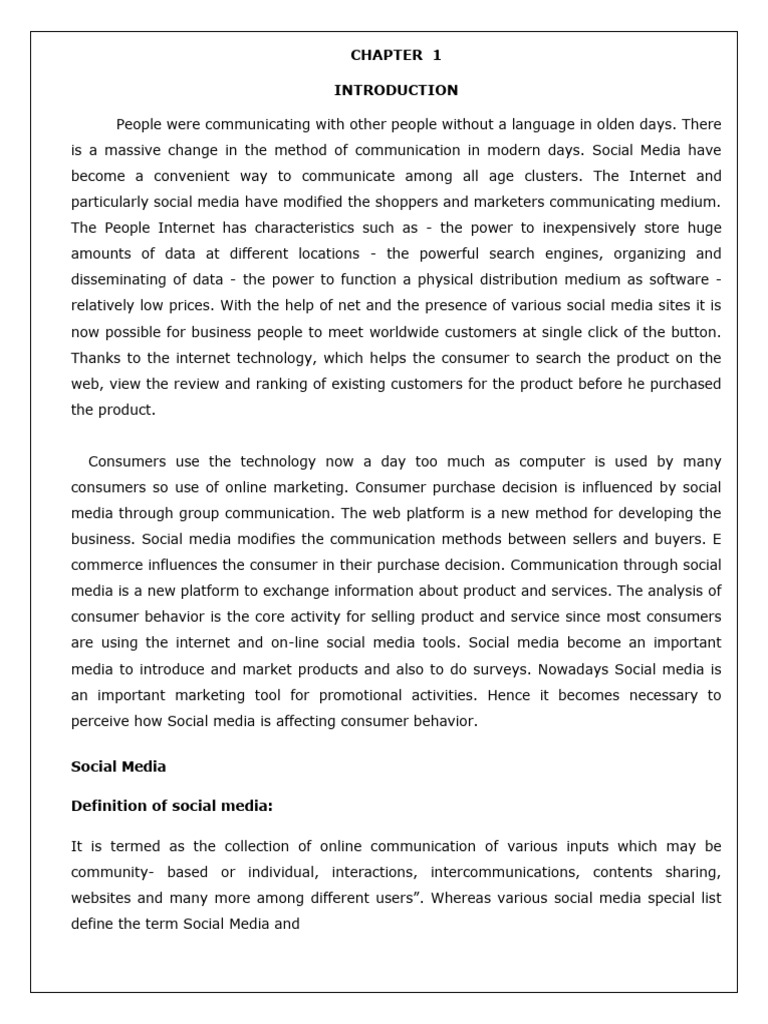 Impact of Social Media on Consumer Behavior | PDF | Consumer Behaviour ...