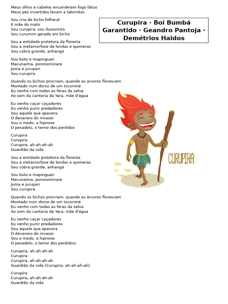 Curupira: Guardião da Floresta e Lendas | PDF