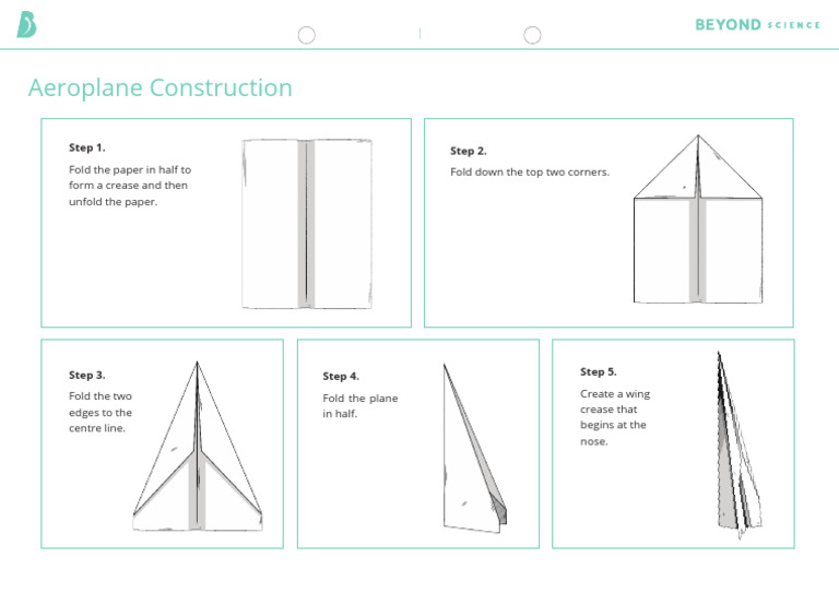 Paper Aeroplane Construction Guide | PDF