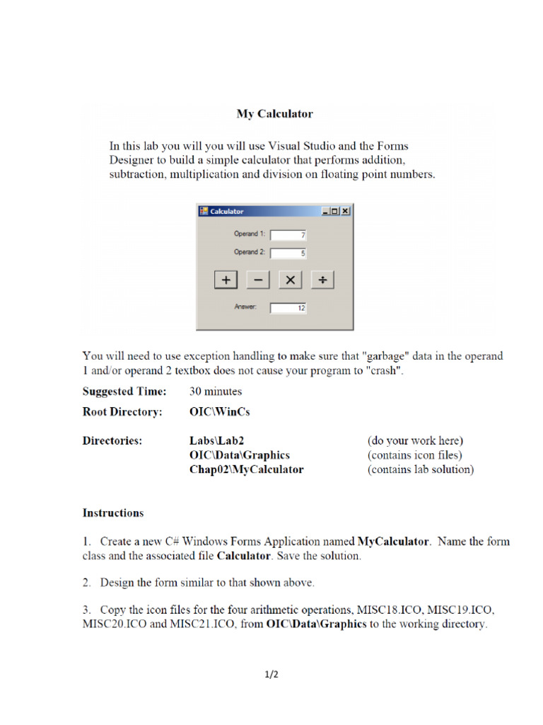Lab 1 | PDF