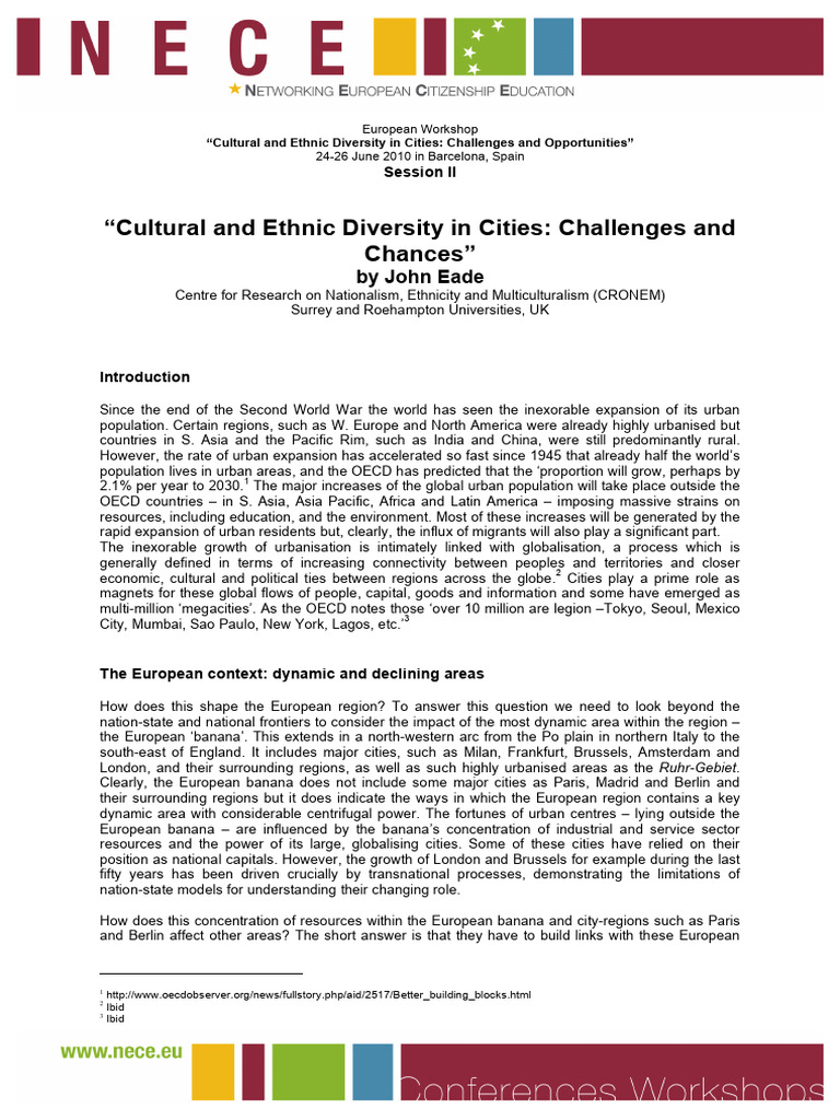 Ethnic Diversities London | PDF | Multiculturalism | Immigration
