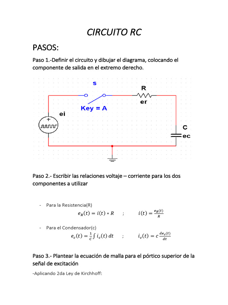 Medidas CIRCUITO RC Ejemplo 2 | PDF | Red eléctrica | Electricidad