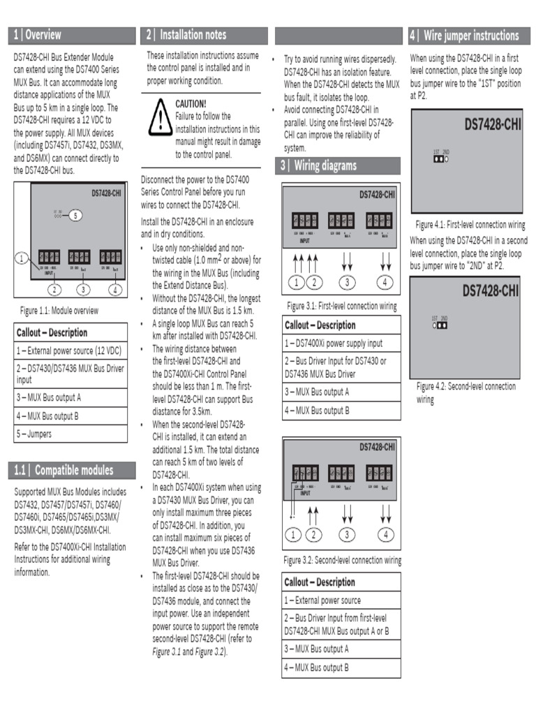 DS7428 CHI IM Installation Manual enUS 17004947979 | PDF | Manufactured ...
