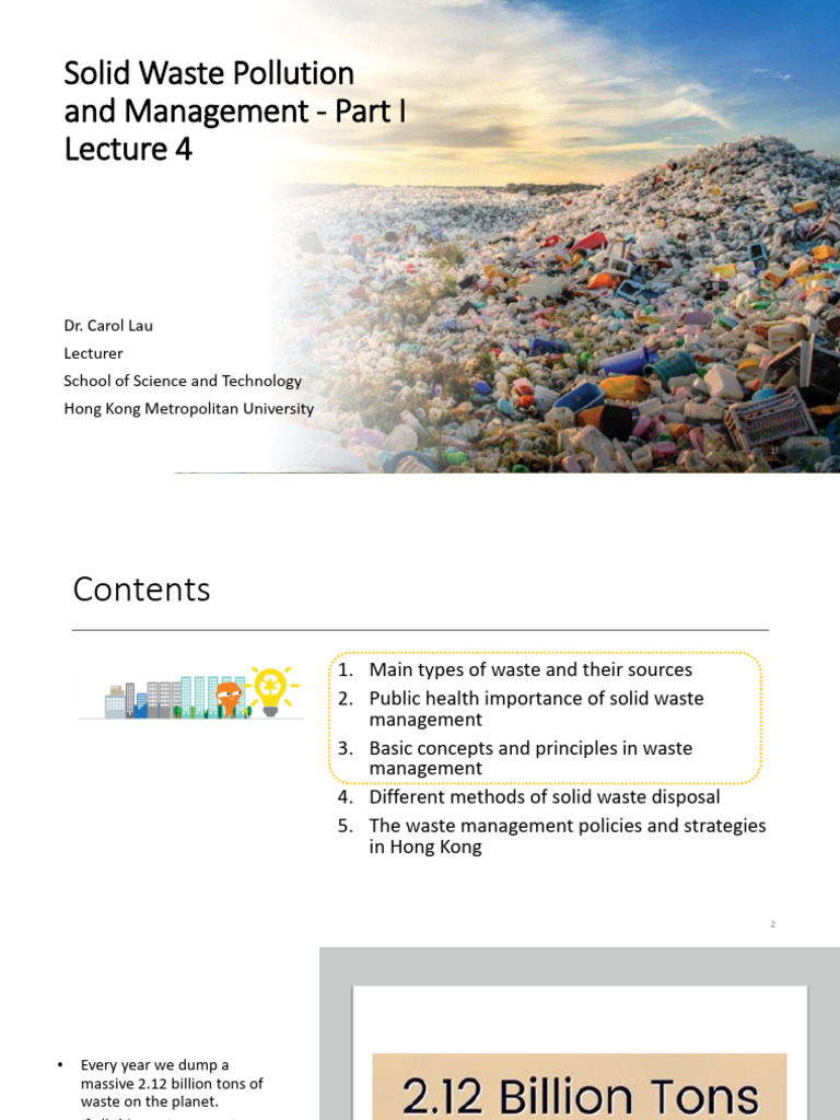 Solid Waste Management Overview | PDF | Waste Management | Municipal ...
