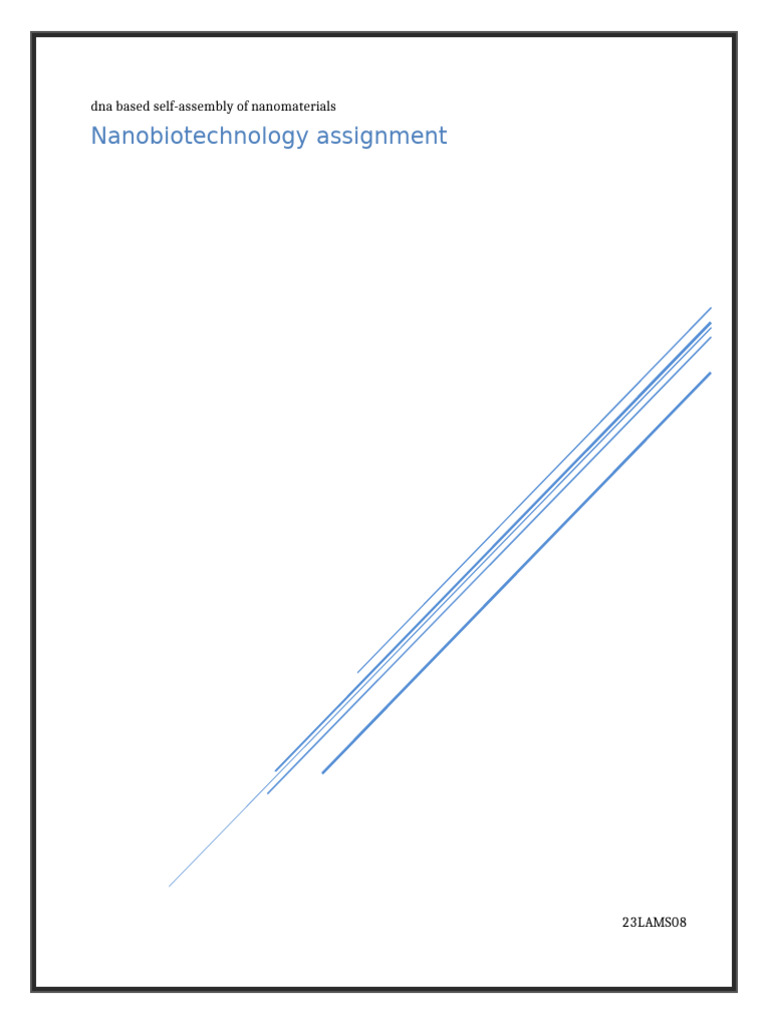 DNA Based Self Assembly For Functional Nanomaterials | PDF | Dna ...
