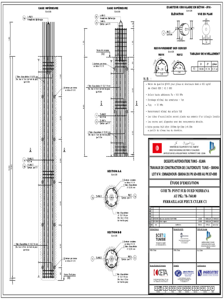 4 Exe Gc Goh Fer 9 1 B Goh78 Ferraillage Pieux Culée C1 Pdf