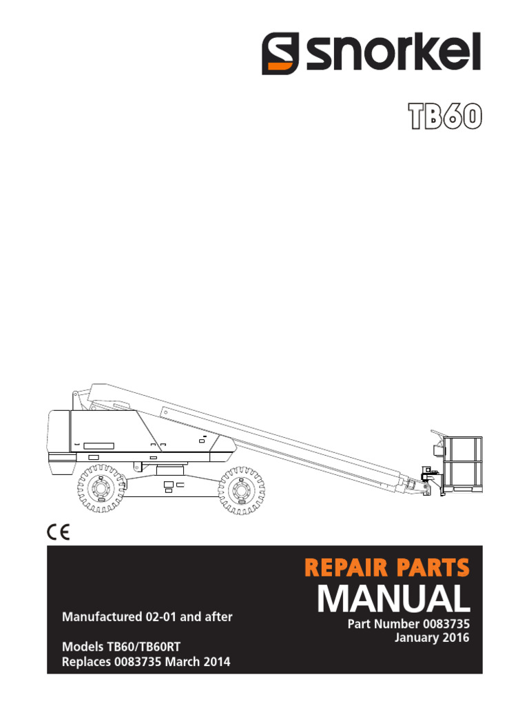 TB60/TB60RT Repair Parts Manual | PDF | Four Wheel Drive | High Voltage