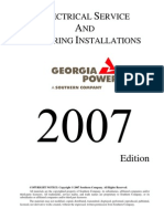 Georgia Power. Electrical Service & Metering Installations - Bluebook