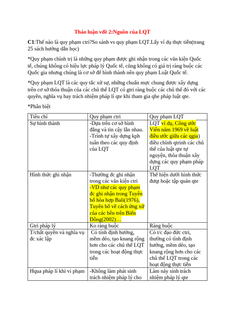 thảo luận LQT | PDF